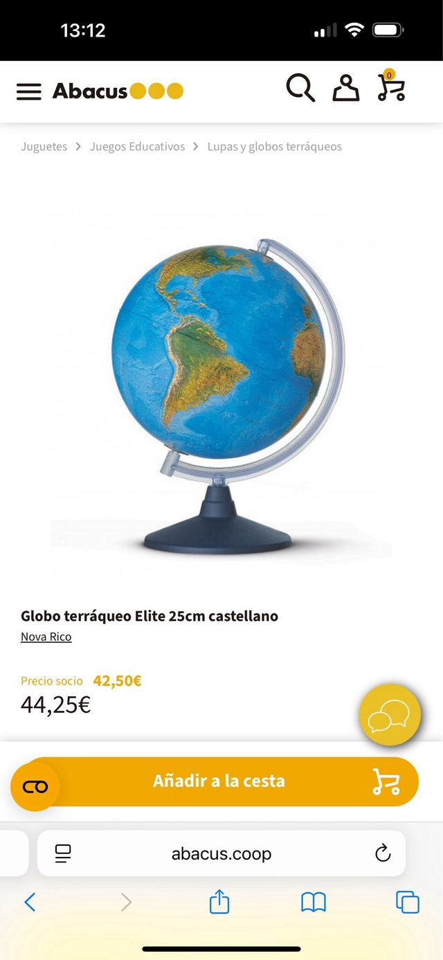 Globo terráqueo educativo (en català)