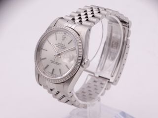 ROLEX Datejust 16220 Silver 36mm CAJA & PAPELES
