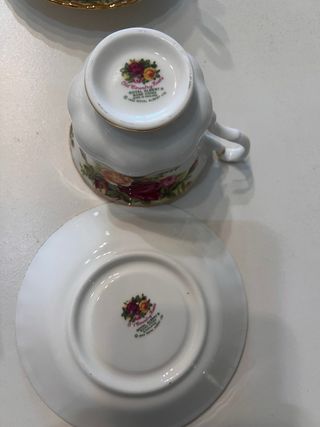 6 Tazas Royal Albert Country Rose.