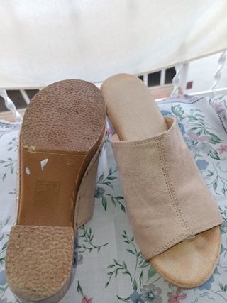 Sandalias Beige