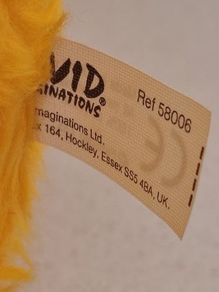 Pupazzo giallo Levi's Flat Eric peluche originale 