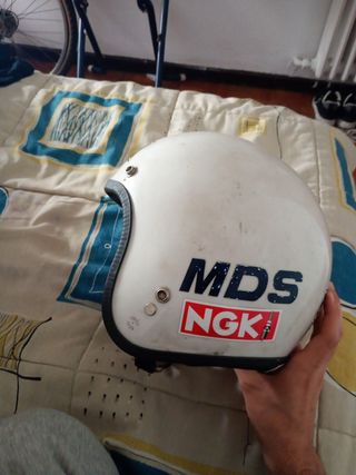 Casco de moto Merlin blanco