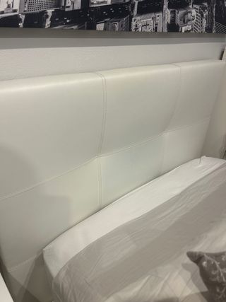 cama canapé completa 110cm  ,cabecero y colchón 