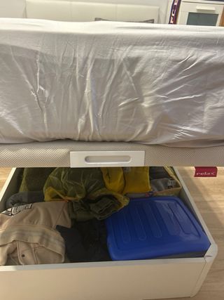 cama canapé completa 110cm  ,cabecero y colchón 