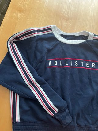 Sudadera Hollister Azul con Rayas