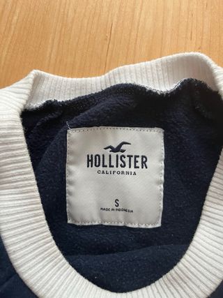 Sudadera Hollister Azul con Rayas