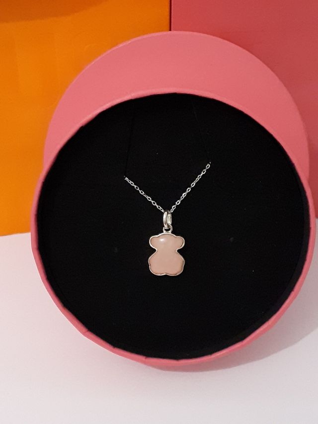 TOUS OFERTA COLGANTE CUARZO ROSA CADENA OPCIONAL