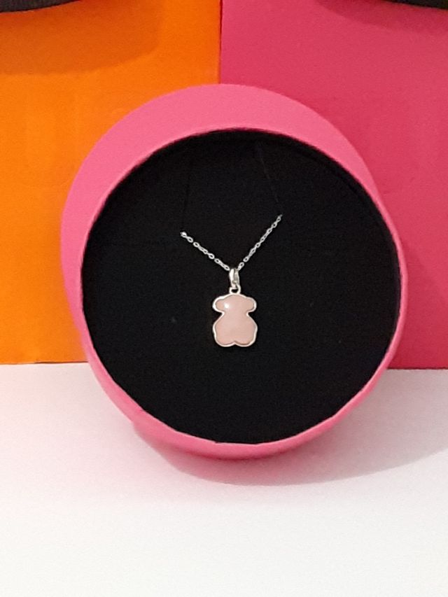TOUS OFERTA COLGANTE CUARZO ROSA CADENA OPCIONAL