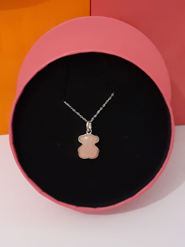 TOUS OFERTA COLGANTE CUARZO ROSA CADENA OPCIONAL