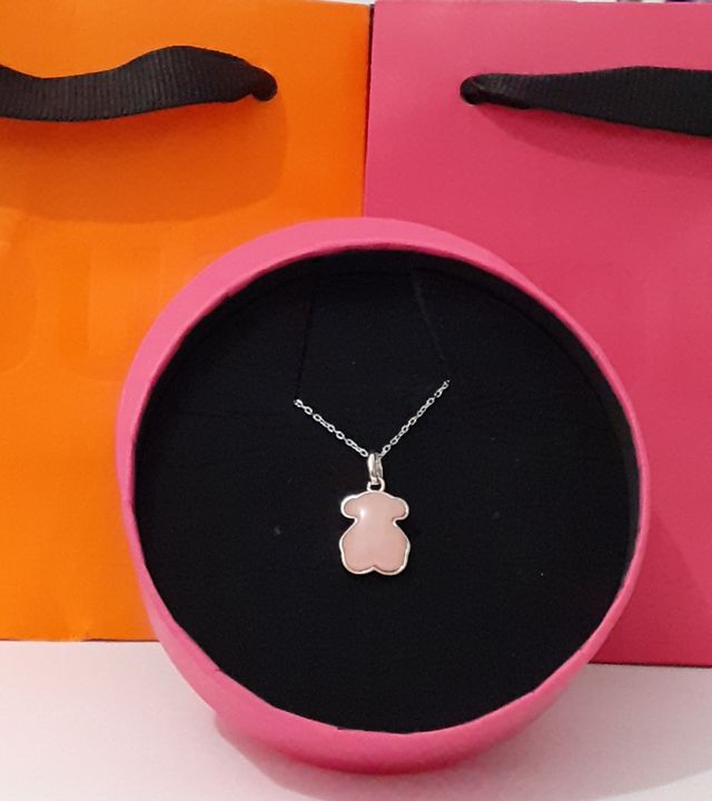 TOUS OFERTA COLGANTE CUARZO ROSA CADENA OPCIONAL