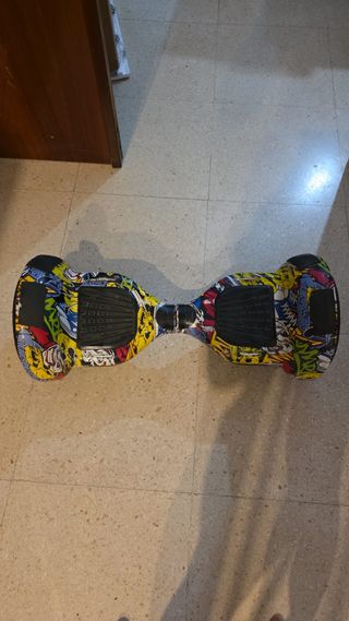 Hoverboard con diseño de cómic