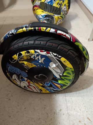 Hoverboard con diseño de cómic