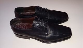 Zapatos de vestir de piel negros n 44