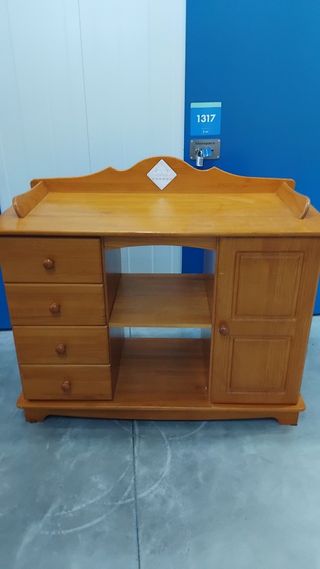 Cómoda de madera de pino