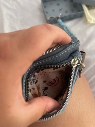 Monedero Sweet Candy Azul Grisáceo