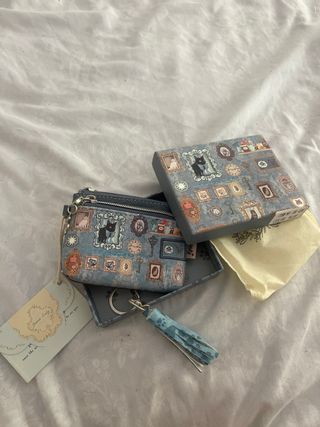 Monedero Sweet Candy Azul Grisáceo