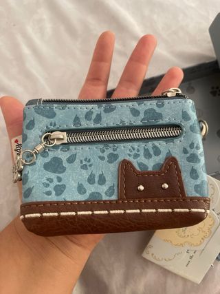 Monedero Sweet Candy Azul Grisáceo