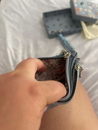 Monedero Sweet Candy Azul Grisáceo