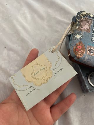 Monedero Sweet Candy Azul Grisáceo