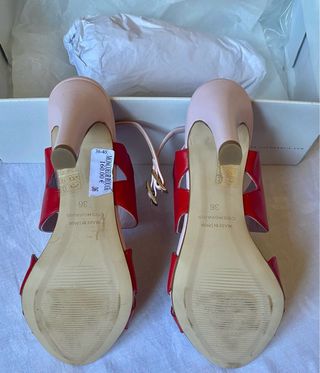 Sandalias Cosmoparis Moncoeur Rojo-Rosa Talla 36