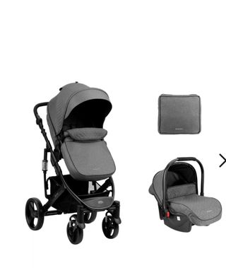 Carrito Bebé I-Beloved Kikkaboo Gris