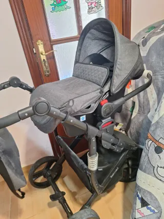 Carrito Bebé I-Beloved Kikkaboo Gris