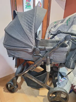 Carrito Bebé I-Beloved Kikkaboo Gris