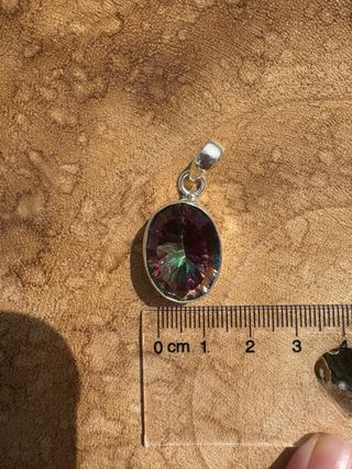 Colgante Plata Topacio Místico 