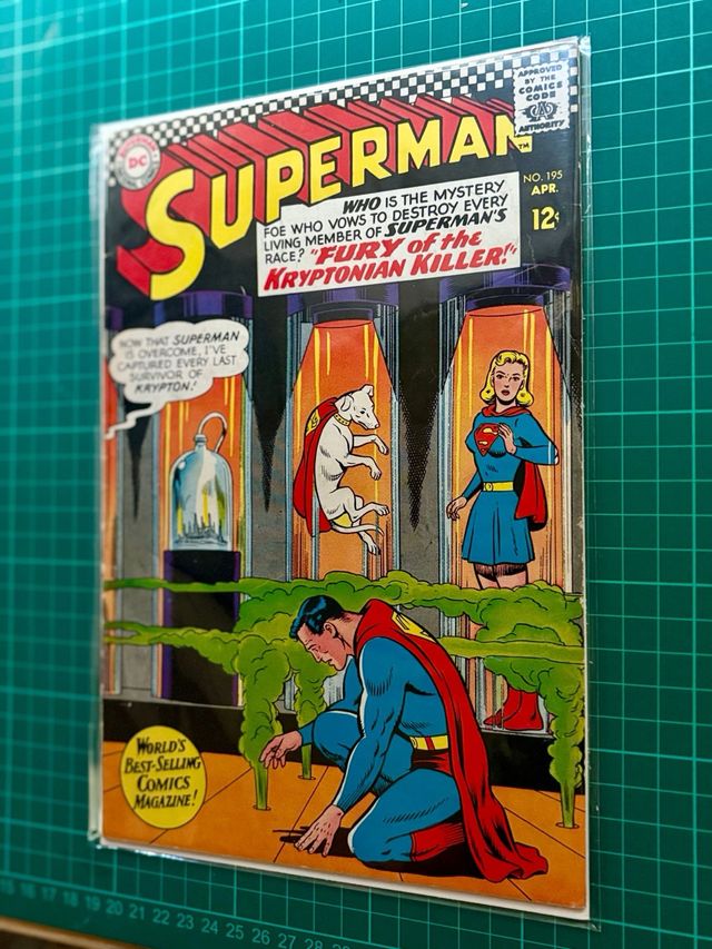 Comic de Superman #195 1967 Edad de Plata original