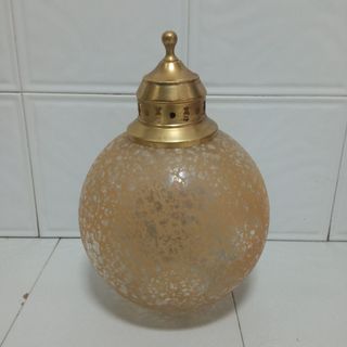 Lámpara Techo Globo Cristal Labrado Años 50