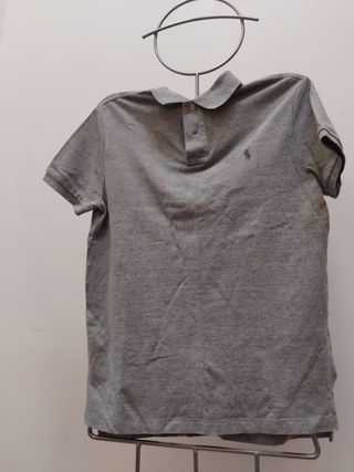 Polo Ralph Lauren Gris Manga Corta Hombre