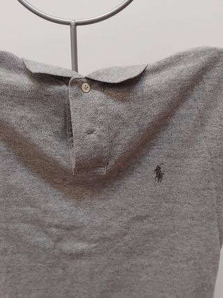 Polo Ralph Lauren Gris Manga Corta Hombre