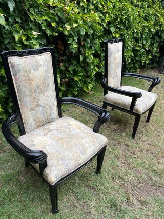 Pareja Sillas Clásicas Luis XVI Madera