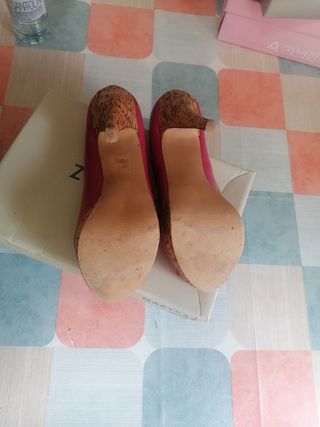 Tacones de fiesta rosas