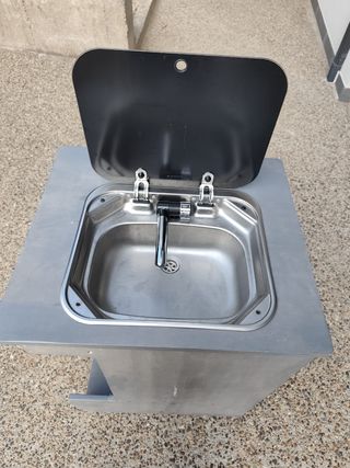 Mueble Fregadero Camper Gris
