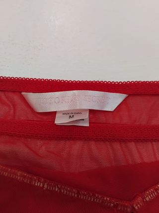Babydoll Victoria's Secret Rojo Talla M