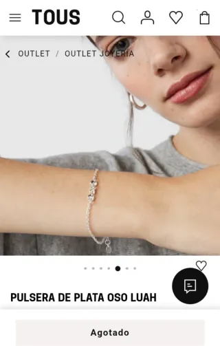 Pulsera Tous Plata AUTÉNTICA. Colección Luah