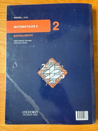 Inicia Matemáticas 2.º Bachillerato. Libro del ...