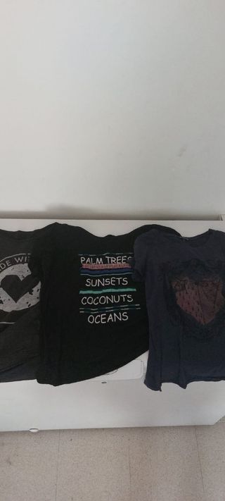 Lote 11 Camisetas Manga Corta Mujer Talla L/M