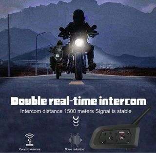 2x Interfono Moto Bluetooth V6 Plus Impermeabile