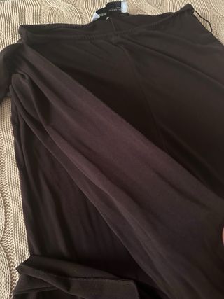 Pantalón ancho Bershka negro talla S