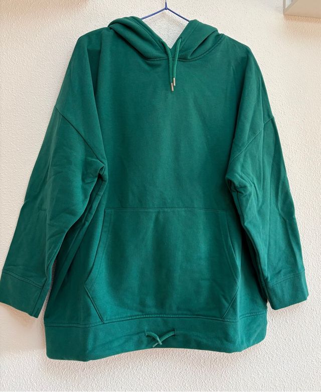 Sudadera con capucha verde