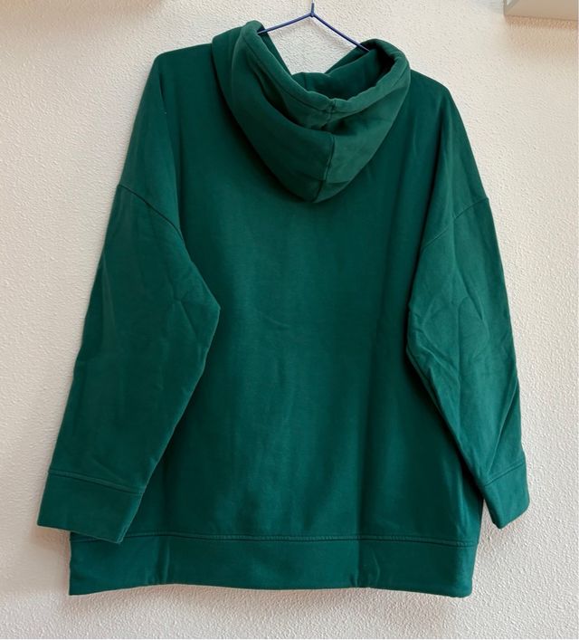 Sudadera con capucha verde