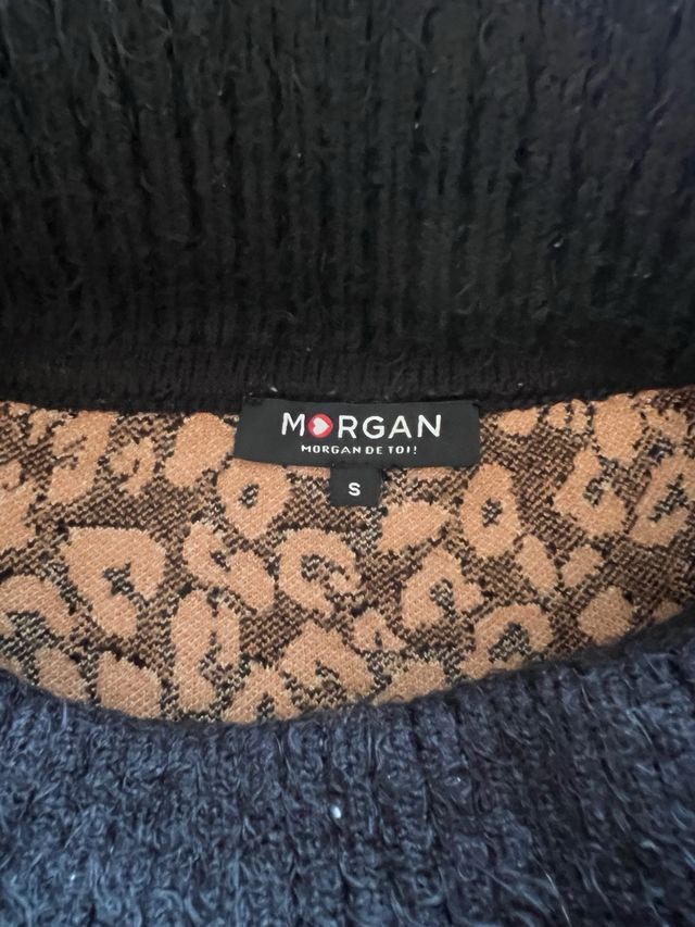 Camisola Morgan Senhora Bege e Preto