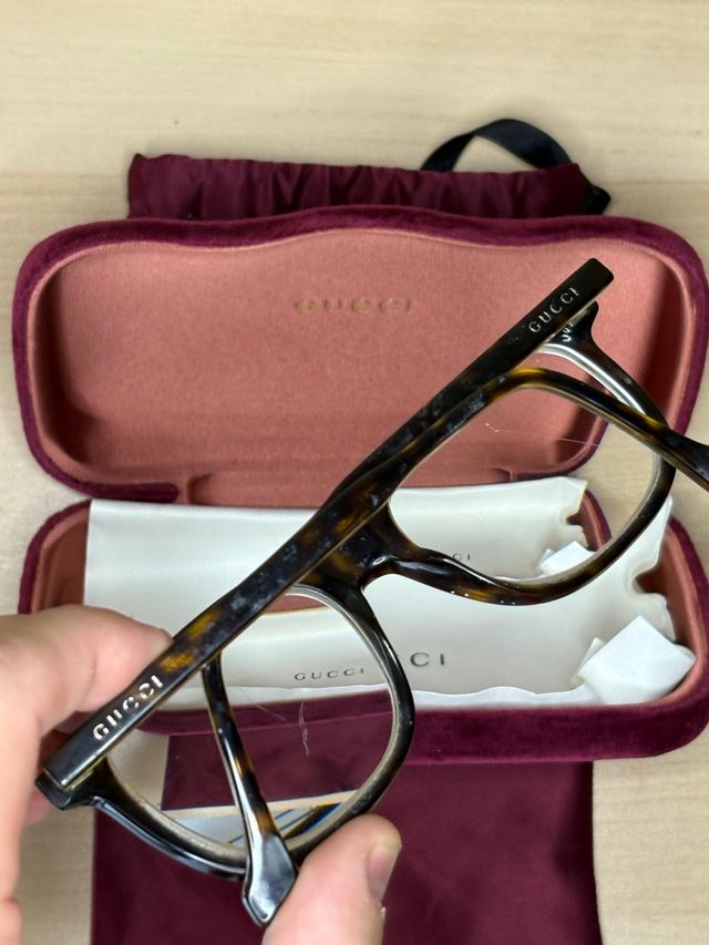 Occhiali Gucci Marrone