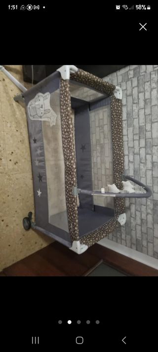 Cuna de bebé plegable