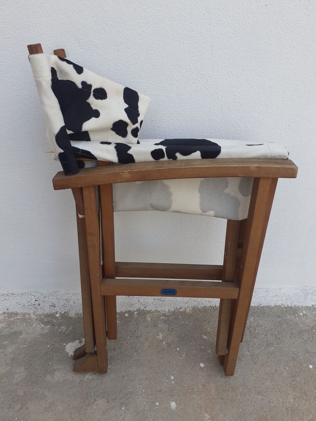 Sillas plegables diseño vaca