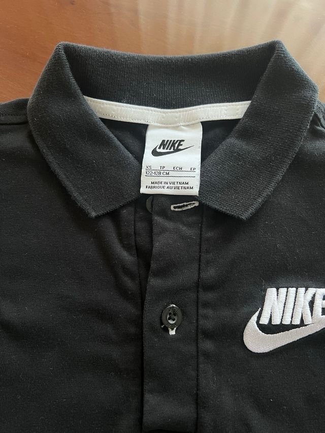 Polo Nike Preto Menino
