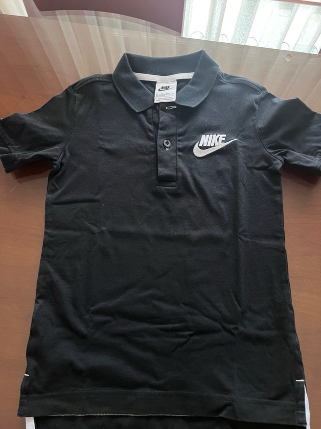 Polo Nike Preto Menino