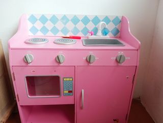 Cocinita rosa para niñas
